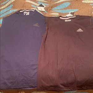 Bundle of 2 Adidas Blue and Black Tank Tops